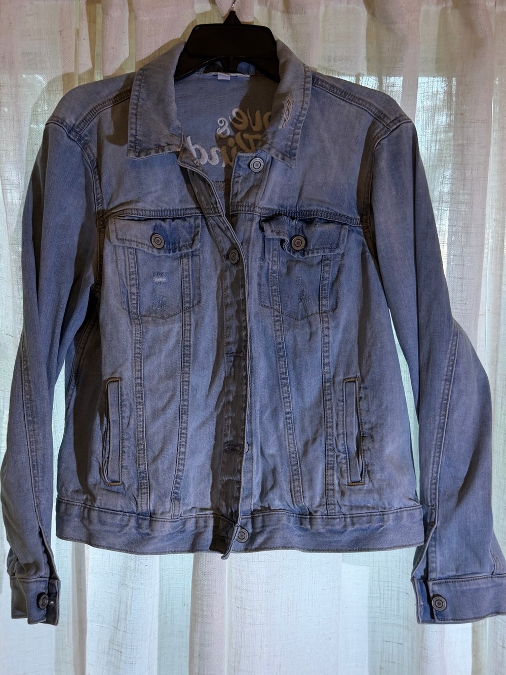 LC Lauren Conrad Light Blue Denim Jean Jacket